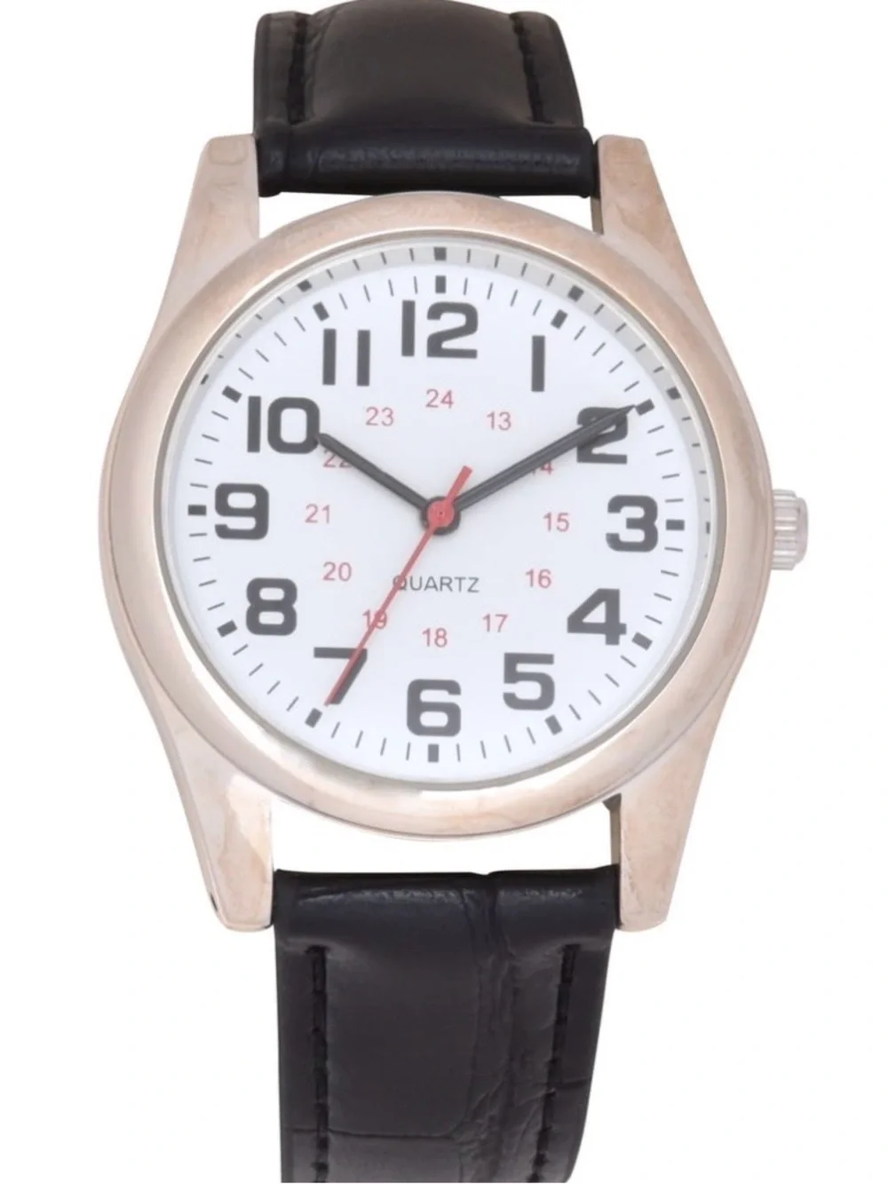 George Men’s Easy-Read Watches — Black and Brown Straps